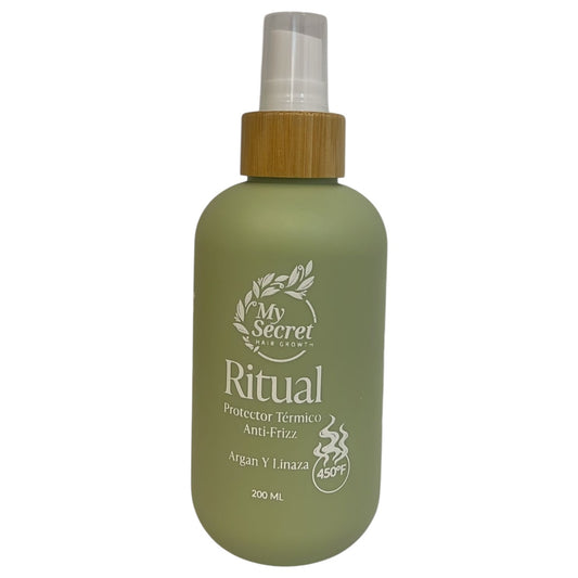 Protector térmico anti-frizz 
                  Argan y linaza